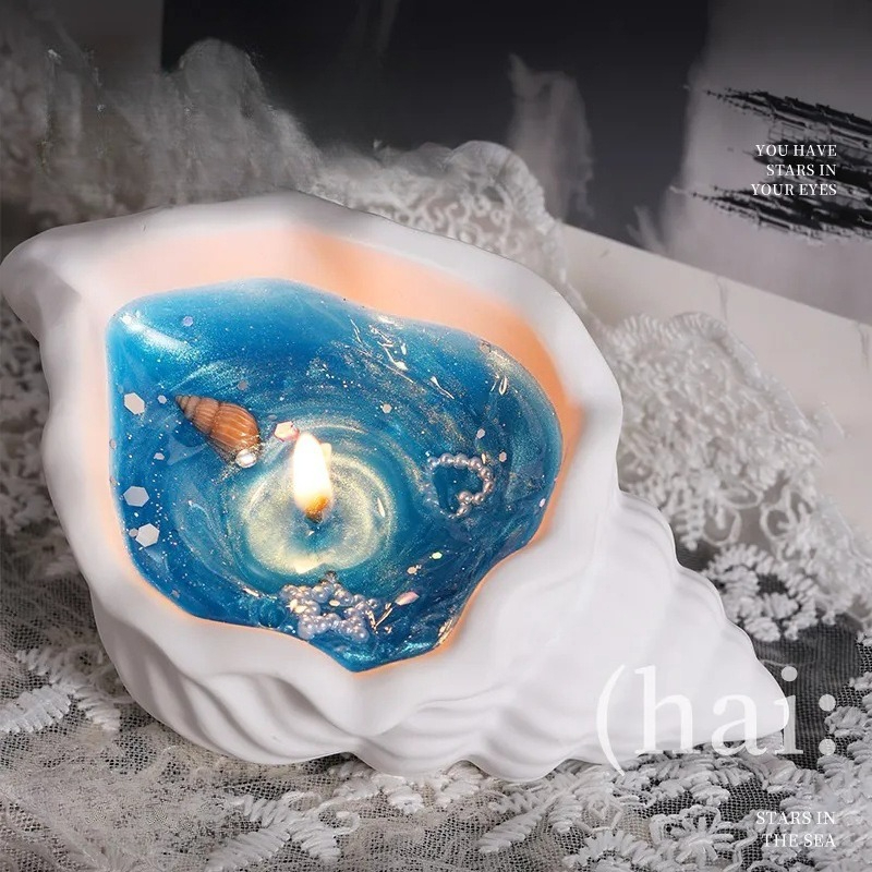 Scented Candle Luxury - Ornamento in Gesso a Forma di