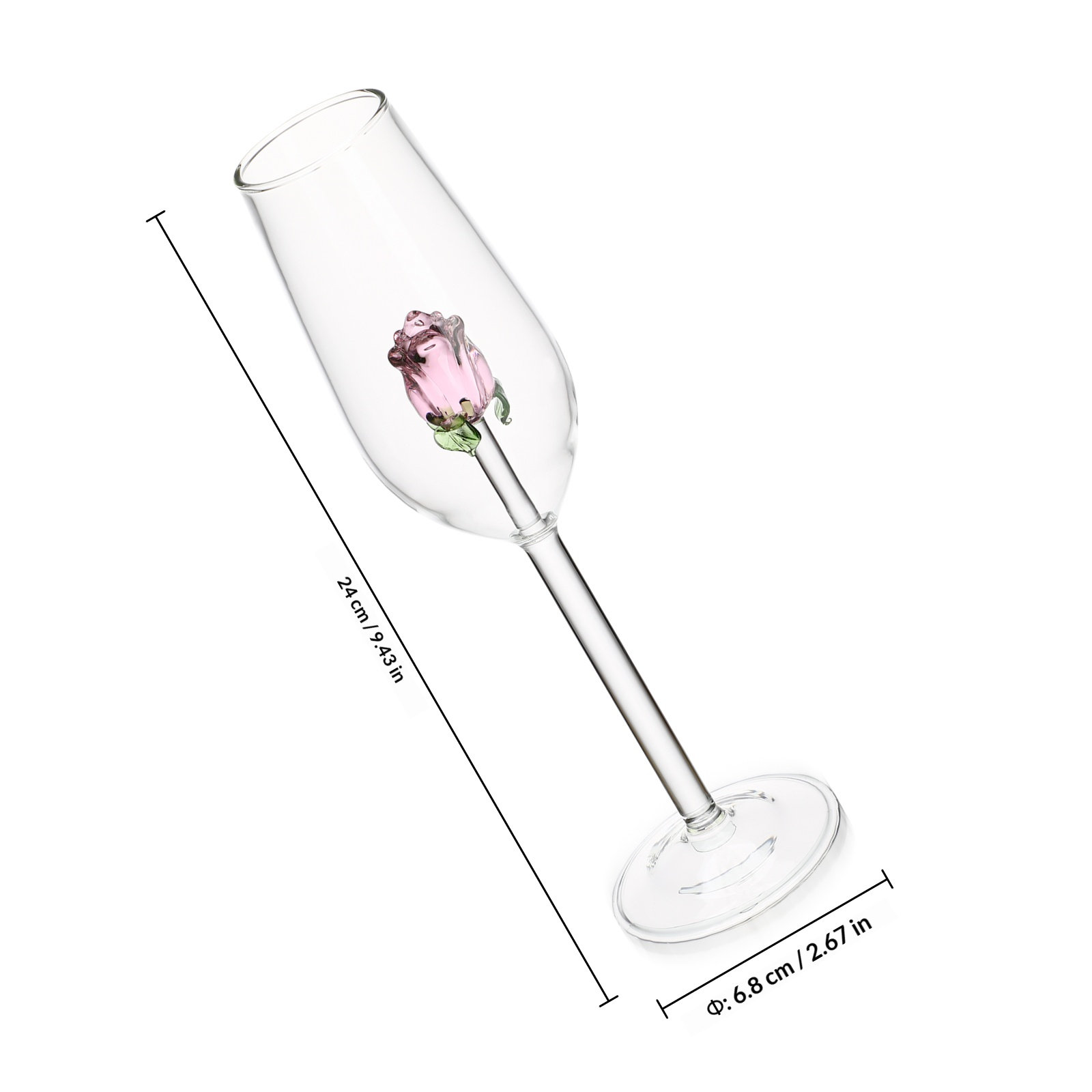 Calice in Cristallo a Forma di - Crystal Wine Glass recensione e prezzo